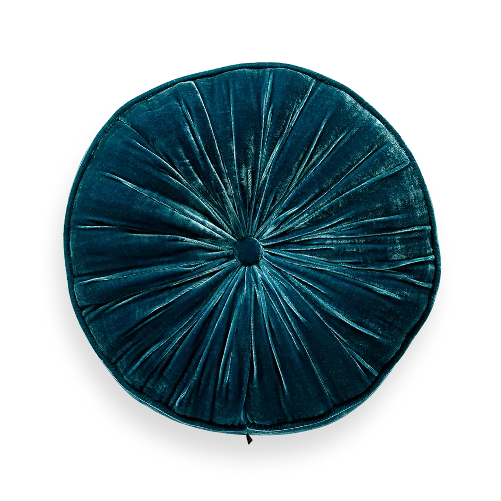 House of Rituals Saigon Collection Round Cushion viscose silk velvet round cushion