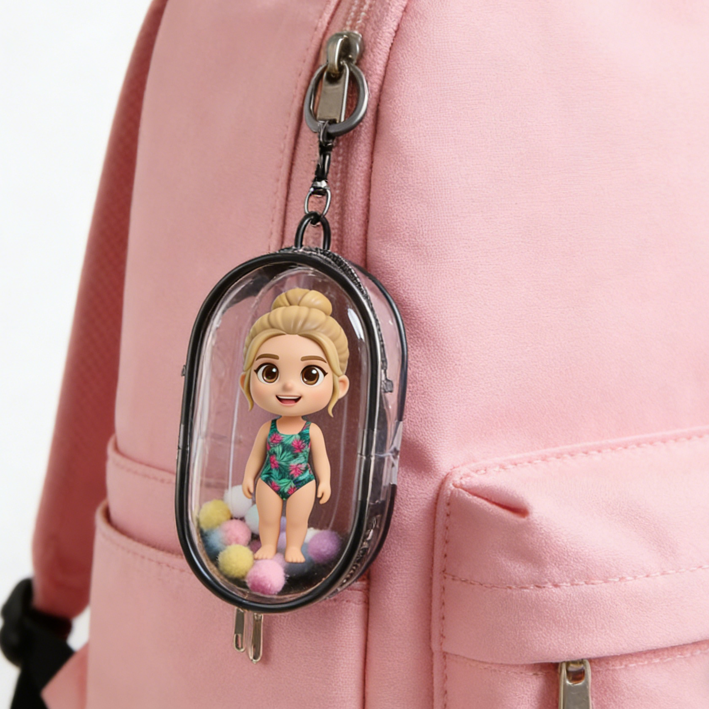 Mini 3D Keychain Pouch - A mini charm that can hold your figurines | KibiFig