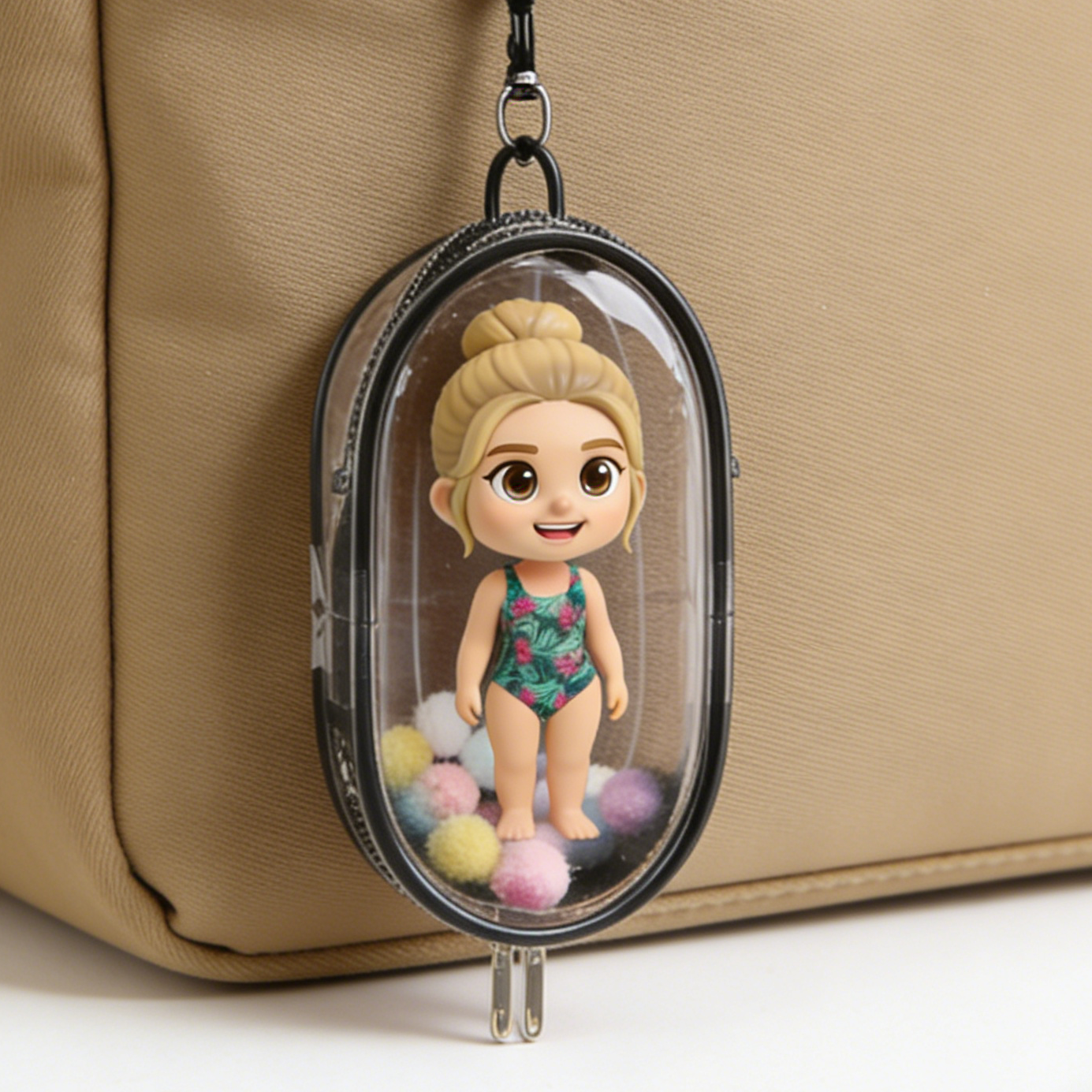 Mini 3D Keychain Pouch - A mini charm that can hold your figurines | KibiFig