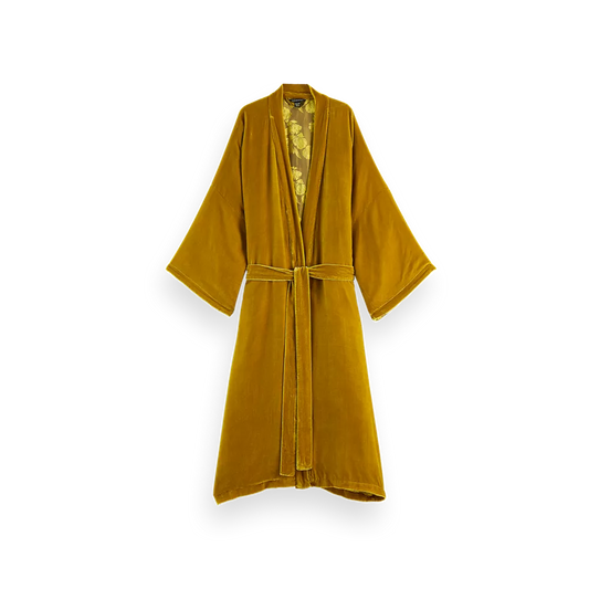 House of Rituals Saigon Collection Kimono Long viscose silk velvet kimono