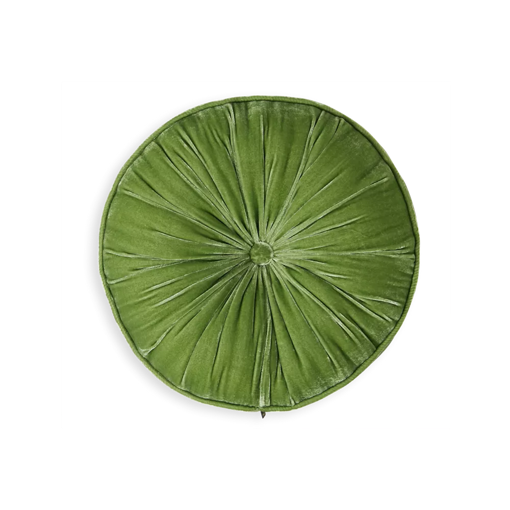 House of Rituals Saigon Collection Round Cushion viscose silk velvet round cushion