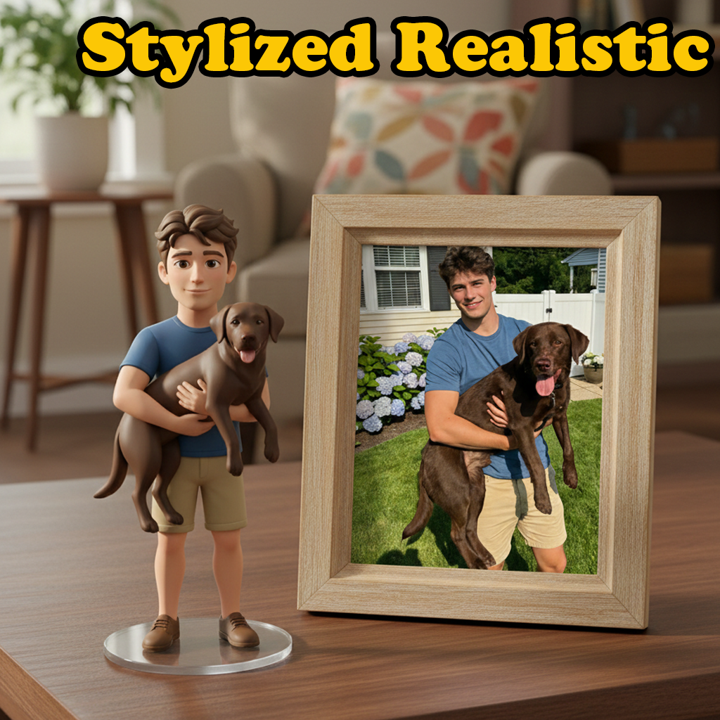 Custom Made 3D Mini Keychain Figure with Your Face Perfect for Gifting | KibiFig