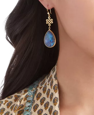 House of RitualsInfinity Pear Cut Earrings