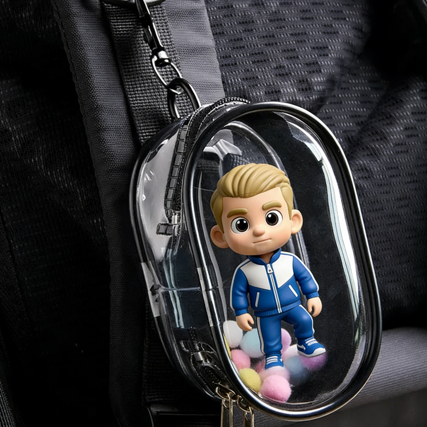 Mini 3D Keychain Pouch - A mini charm that can hold your figurines | KibiFig