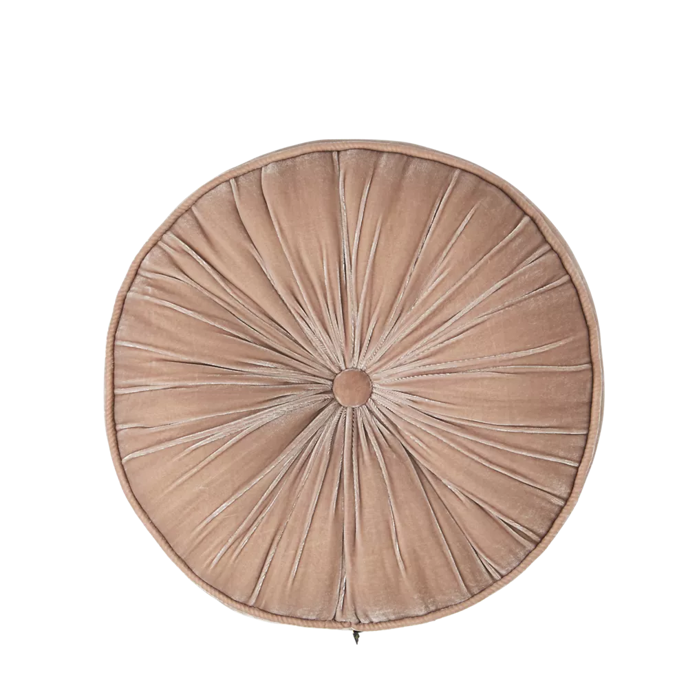 House of Rituals Saigon Collection Round Cushion viscose silk velvet round cushion