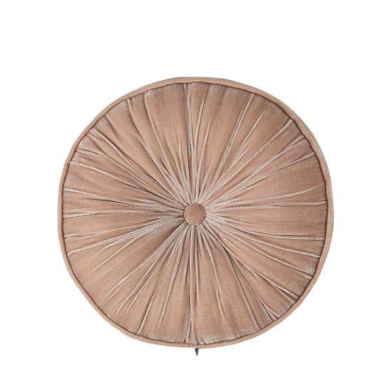 House of Rituals Saigon Collection Round Cushion viscose silk velvet round cushion