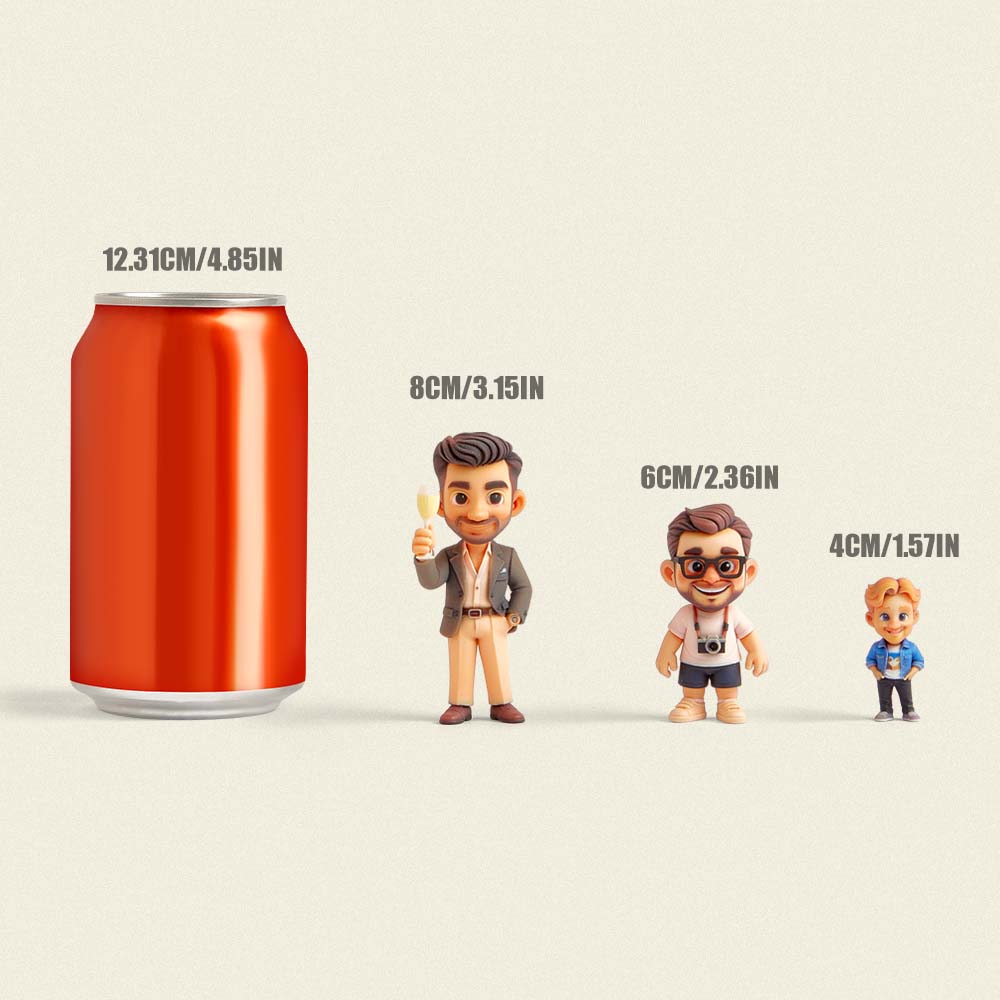 Custom Keychain Edition: Chibi Style 3D Figurine From Your Photo | KibiFig