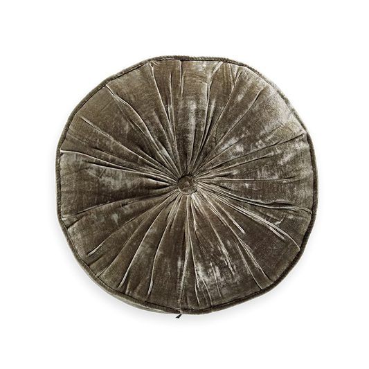 House of Rituals Saigon Collection Round Cushion viscose silk velvet round cushion