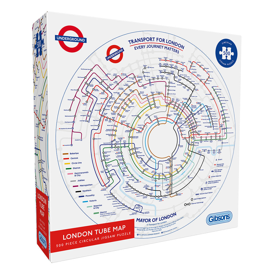 TfL Circular Underground Map